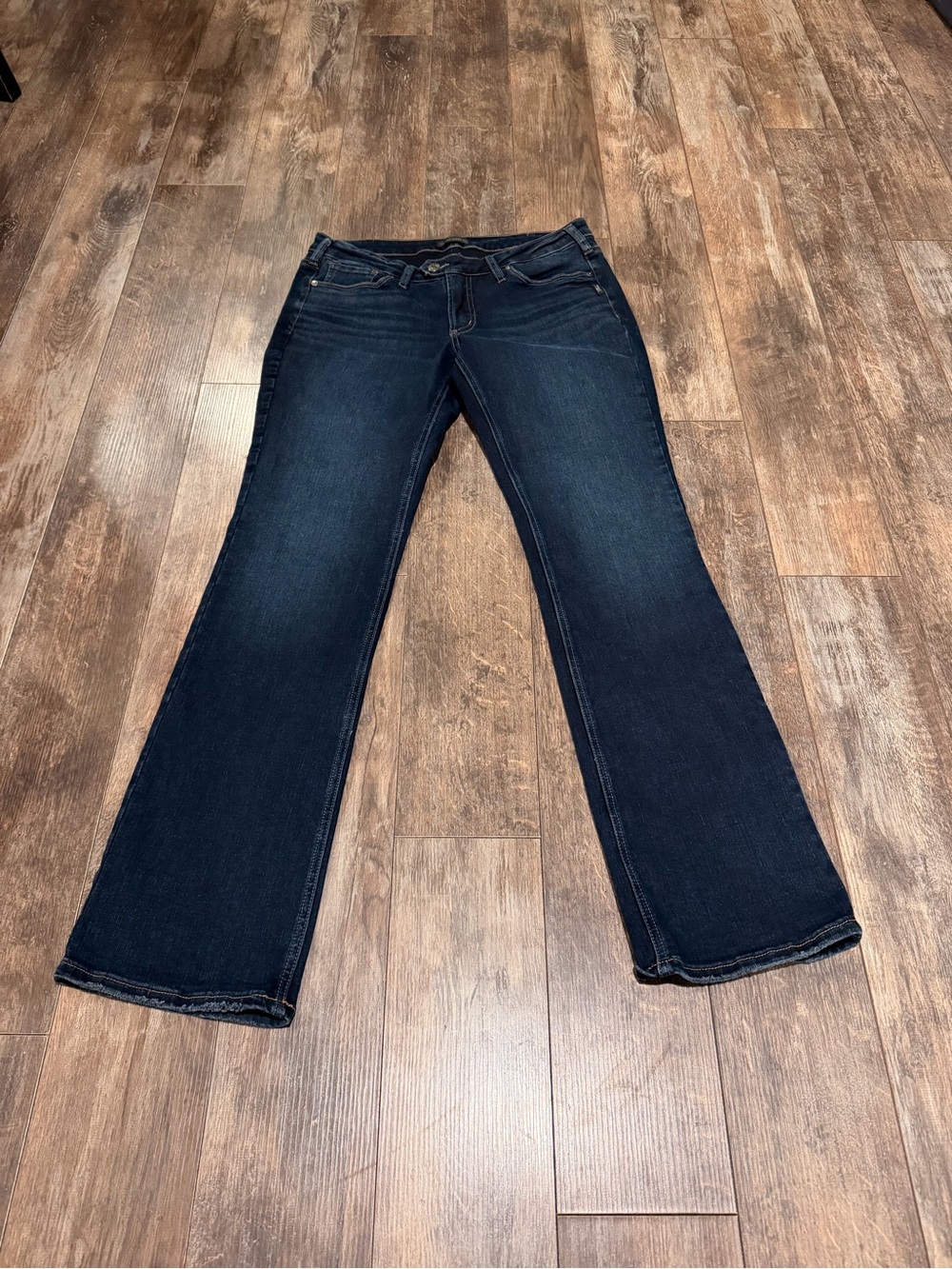 Silver Jeans Dark Indigo Flare Wide-Leg Jeans